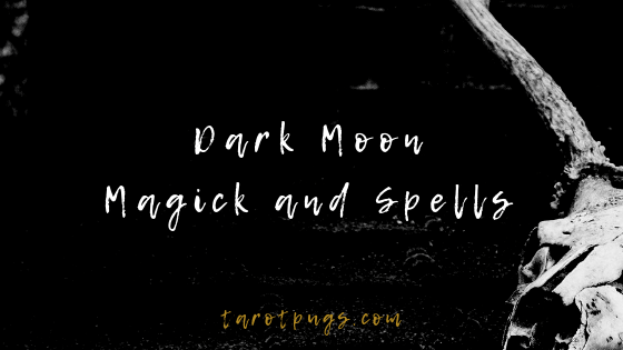 Find out how to work with the dark moon by using magick and spells. #witchcraft