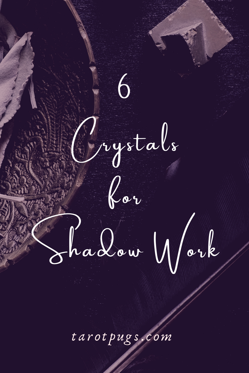 Try these six crystals for your shadow work journeys. #shadowwork #crystals